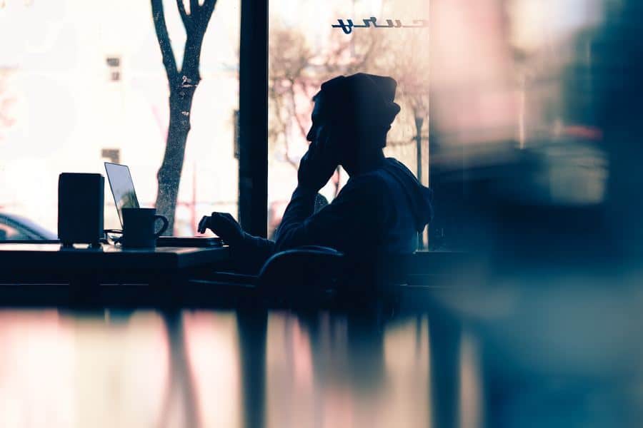 working out of a coffee shop to save money