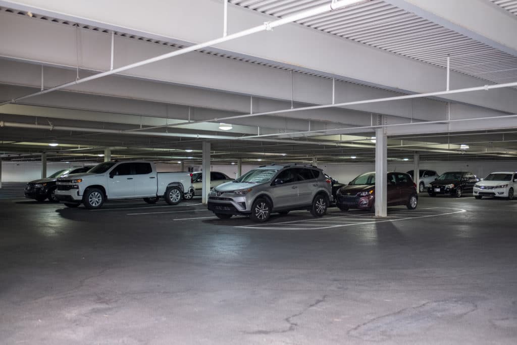 coworking parking area